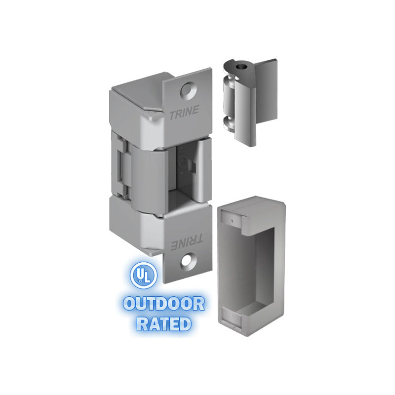 Trine - 400CMRP - ANSI Electric Strike Outdoor Gate Solution - Stainless Steel - Right Handed - Grade 1