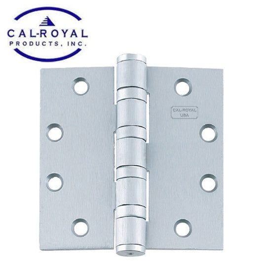 Cal-Royal - TBH454 - 4-1/2 x 4 - Full Mortise - Standard Weight - Plain Bearing Hinge - Satin Chrome - US26D