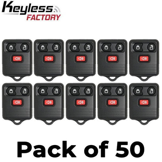 50 x 1998-2016 Ford / Lincoln / Mercury / Mazda / 3-Button Keyless Entry Remote / CWTWB1U331 / (AFTERMARKET) (Bundle of 50)