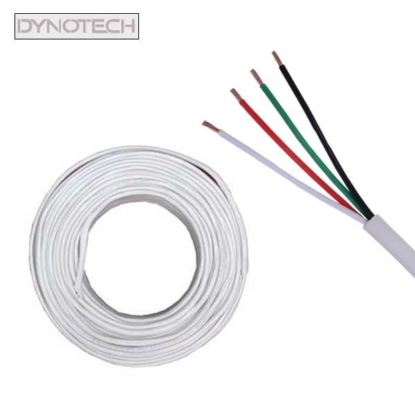 DynoTech - AC224 - 22/4C - Sound / Security - General Purpose Cable - STR - CM - 500ft - White
