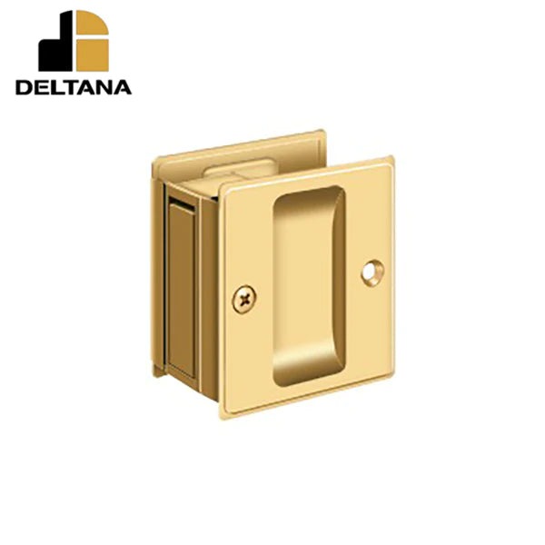 Deltana - Pocket Lock - 2-1/2" x 2-3/4" Passage - 1-3/8" Door Thickness - Optional Finish