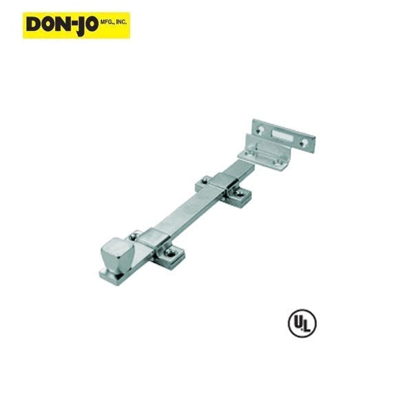 Don-Jo - 1580 - Surface Bolt - 8" Length - 1" Width - Optional Finish