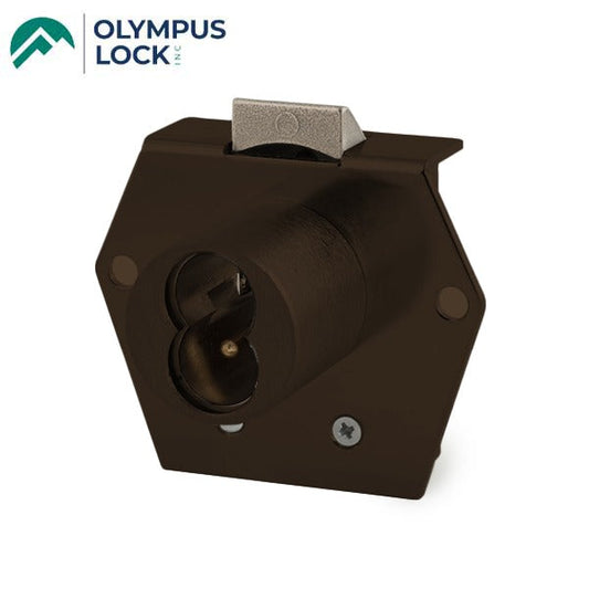 Olympus - 725RL - SFIC Rim Latch Door & Drawer Cabinet Lock - BEST SFIC - 1-1/16"" to Cylinder Length - Oil Rubbed Bronze - Optional Handing - Grade 1