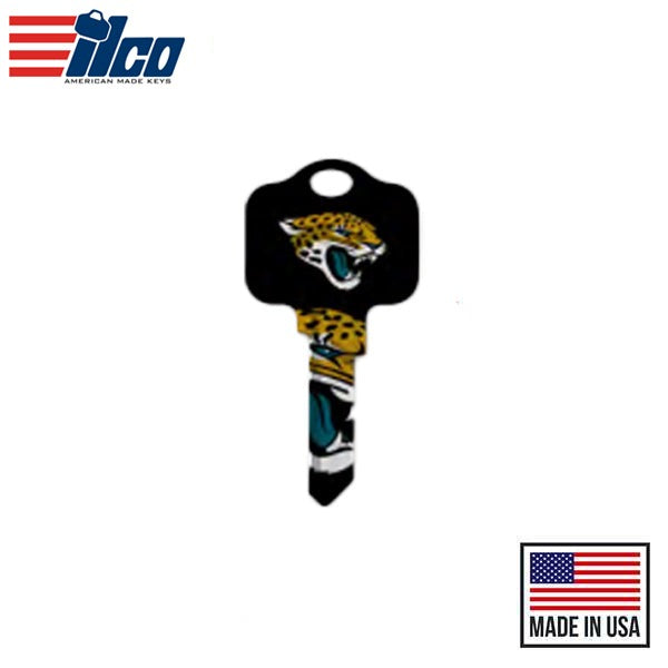 Ilco - NFL TeamKeys - Key Blank - Jacksonville Jaguars - KW1 (5 Pack)