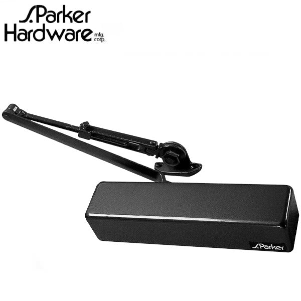 S.Parker - 900BC - Heavy Duty Spring Door Closer - Delayed Action - Adjustable 1-6 - Backcheck - Aluminum
