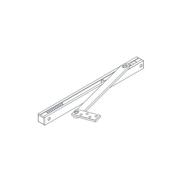 ABH - 4400RA Series Surface Mount, Medium Duty Overhead Holder & Stop, Adjustable - Optional Finish