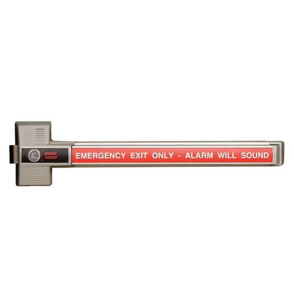 Detex - DTX-ECL-230X - Exit Control Lock - Single Point Alarmed Dead Bolt - Battery Alarmed - 9VDC