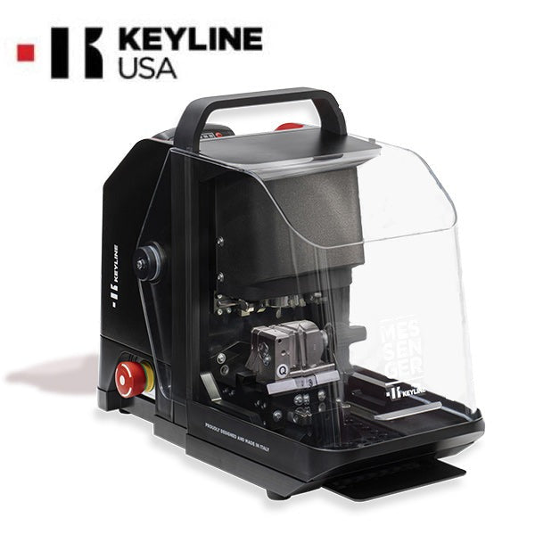 Keyline - Messenger - Key Cutting Machine - With Battery and A7 Lite Samsung Galaxy Tablet - For Edge Cut - Laser - Dimple Keys