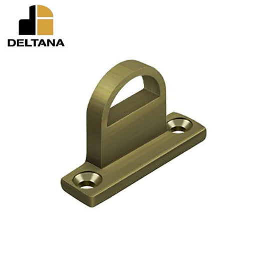 Deltana - Offset Heavy Duty Strike for Heavy Duty Bolt - Solid Brass - Optional Finish