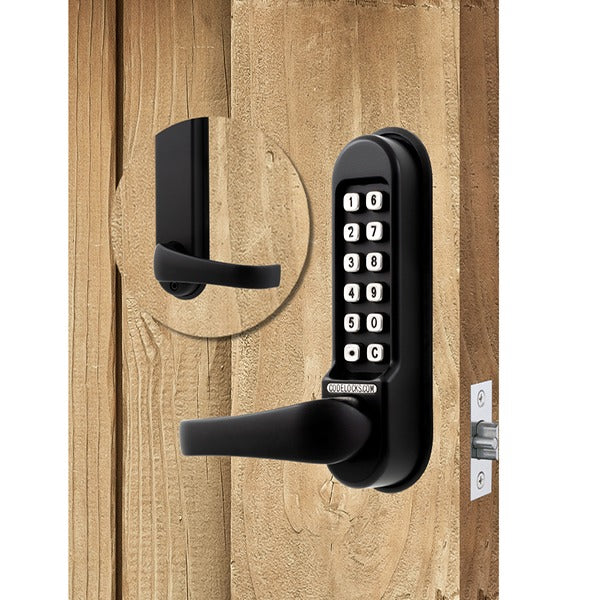 CodeLocks - CL515 - Mechanical Lock - Heavy Duty - Optional Backset - Tubular Mortise Latchbolt - Passage Function - Marine Grade