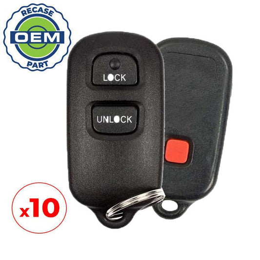 10 x 2004-2007 Scion xB / 3-Button Keyless Entry Remote / PN: 89742-52010 / HYQ12BBX (OEM Recase)