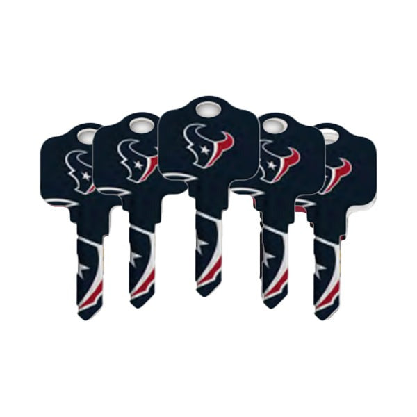 Ilco - NFL TeamKeys - Key Blank - Houston Texans - SC1 (5 Pack)
