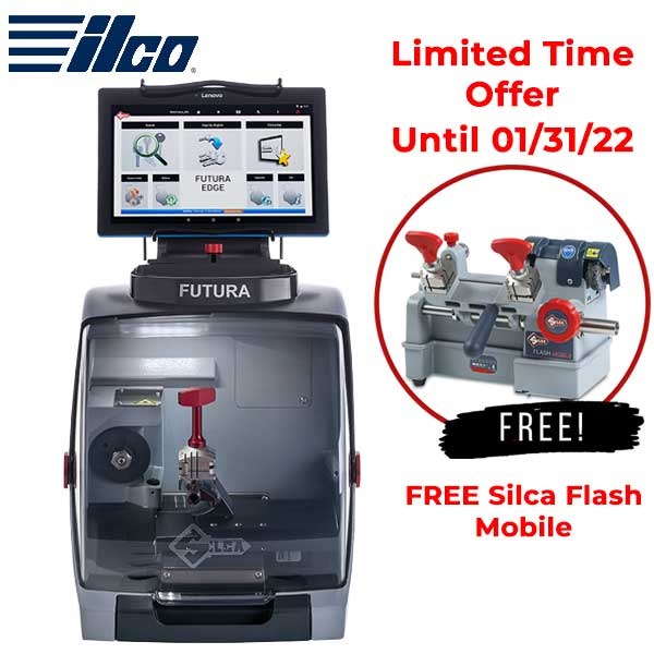 ILCO - Silca Futura Edge - Edge-Cut (Electronic) Key Cutter and Duplicator (FREE Silca Flash Mobile)