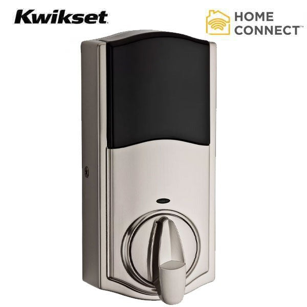 Kwikset - SmartCode 916TRL - Traditional Electronic Deadbolt - 15 - Satin Nickel - Home Connect (Amazon Key Edition)