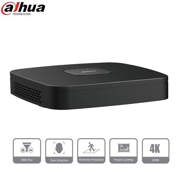 Dahua / 8 Channel / 8MP / 4K NVR / 1 SATA / 2TB HDD / DH-N41C2P2