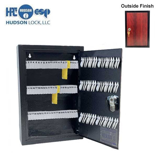 HPC - Single-Tag Kekab - 120 Key Capacity - Black with Red Wood Finish