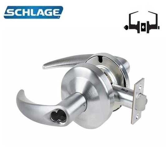 Schlage - ND50BD - Commercial Lever Set - Entrance/Office - Less SFIC - Satin Chrome - Optional Levers - Fire Rated - Grade 1