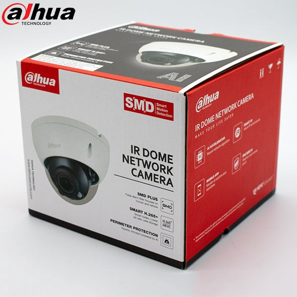 Dahua / IP / 5MP / Dome Camera / Motorized Varifocal / 2.7-13.5mm Lens / Outdoor / WDR / IP67 / IK10 / 40m IR / Starlight / Smart Motion Detection / 5 Year Warranty / DH-N53AM5Z