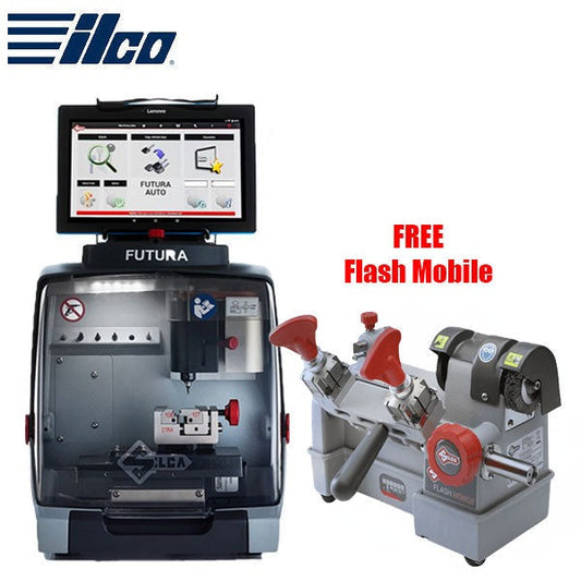 Ilco - Silca Futura Auto Laser-Cut Key Cutter And Duplicator + FREE Silca Flash Mobile Manual Edge Cut Key Duplicator