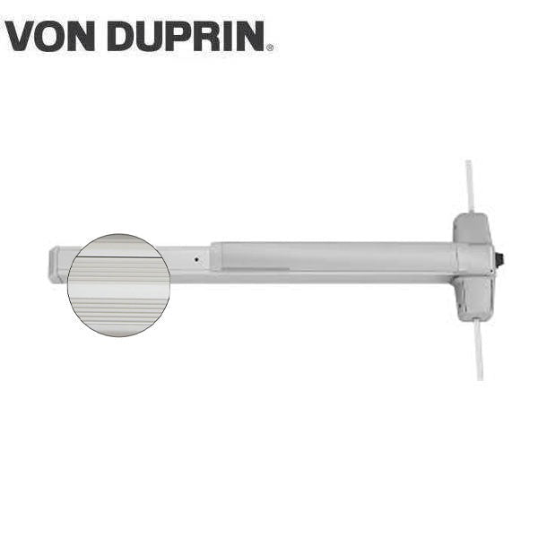 Von Duprin - 9927EO - Surface Mounted Vertical Rod Exit Device - Exit Only - Fire Rated - No Trim - Less Dogging - Satin Chrome Finish - Optional Rods - 3 Foot