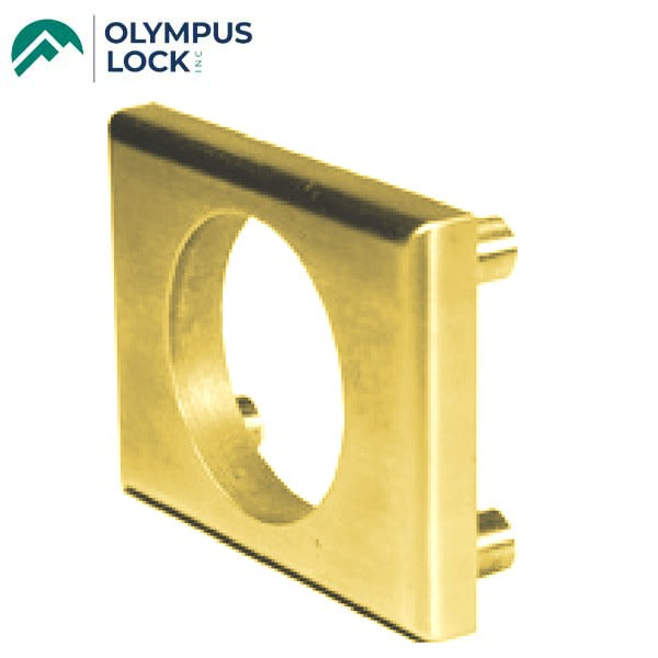 Olympus - ETS1 - Exterior Through-Bolt Mounting Plates for Olympus Cabinet Locks - Optional Finish - Optional Material Thickness