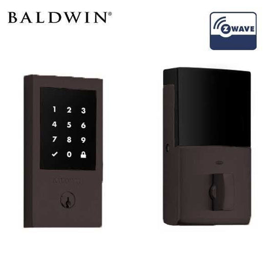 Baldwin Estate - 8225 Minneapolis Electronic Smart Deadbolt - Singl Cyl - Z-Wave - 112 - Venetian Bronze - Grade 2