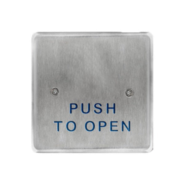 BEA - 10PBS45 - Square Push Plate - Square - 4.5 inch - Push to Open