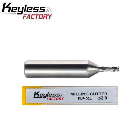 Premium Carbide - 2mm - End Mill Cutter - for Silca / Futura Key Cutting Machines