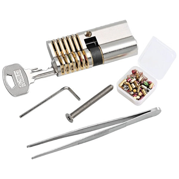 Multipick - TCSS6-SET - 6 pin advanced Euro Profile Training Lock set + Pinning kit