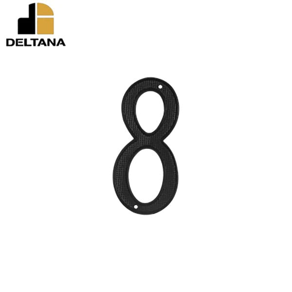 Deltana - 4" Numbers Zinc Die-Cast - Black - Optional Number