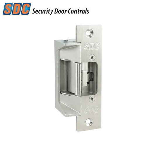 SDC - 45F-4SU - Electrified Cylindrical Strike - Fail Safe / Fail Secure - Full Monitoring - Fire Rated - Satin Stainless Steel