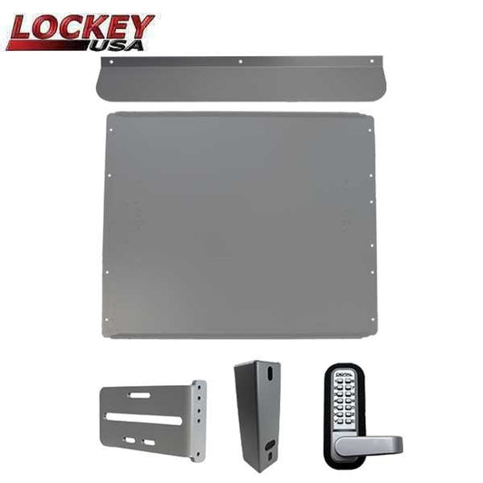 Lockey - PS60S - Standard Panic Shield Security Kit - With Keypad Lock and Gate Box - Silver (ARCHIVE)