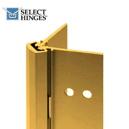 Select Hinges - SL27 LL - Heavy Duty Concealed Geared Continuous Hinge - 95" - 8'0" Door - Champagne Finish