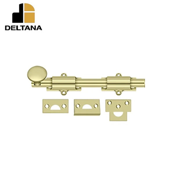 Deltana - 8" Surface Bolt - Heavy Duty - Optional Finish