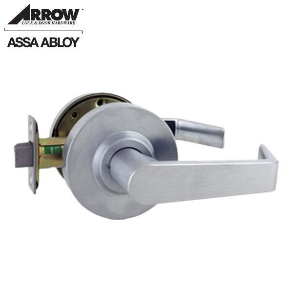 Arrow - RLX01 - Commercial Lever Set - Sierra Lever - Passage - Satin Chrome - Grade 2