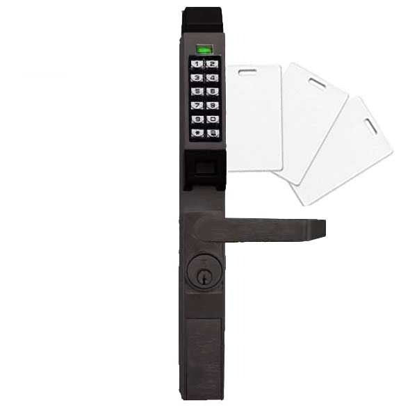 Alarm Lock Trilogy - PDL1300 - Narrow-Stile PROX Keypad Lever Lock - 10B - Oil Rubbed Bronze