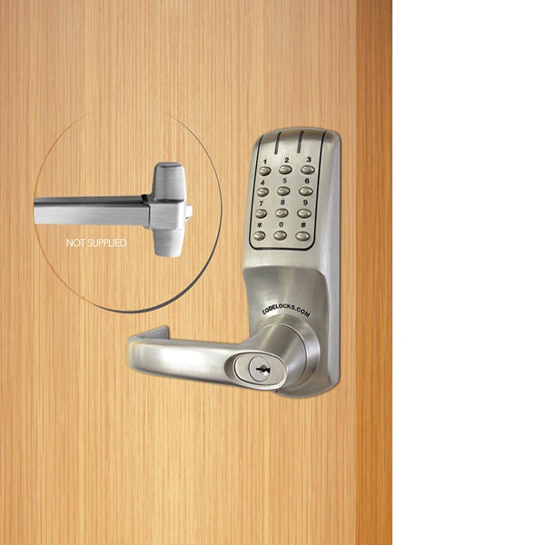 CodeLocks - CL5000 - Electronic Door Exit Trim - Heavy Duty - 2 3/4" Backset - Panic Access Kit - Optional SFIC Prep - Grade 2