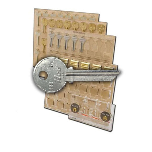 Ilco - XP-KH9Y - Engrave-It - Oem Yale Keys 998 & 999 Series, Round Head Key Holder - Holds 12 - for Engrave-It XP Machine