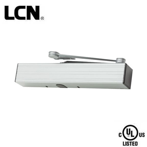 LCN - 4642 - Electrohydraulic Auto Equalizer Door Operator - Back Check Function - Regular Arm Function - 12VDC/24VDC - Adjustable Size 2-5 - Metal Cover - Aluminum - Fire Rated - Grade 1