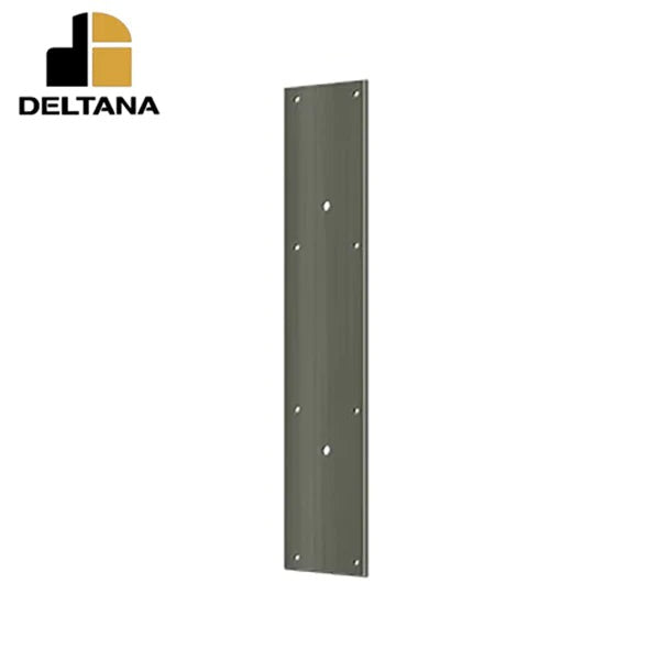 Deltana - Push Plate 20" for 10" Door Pull - Optional Finish