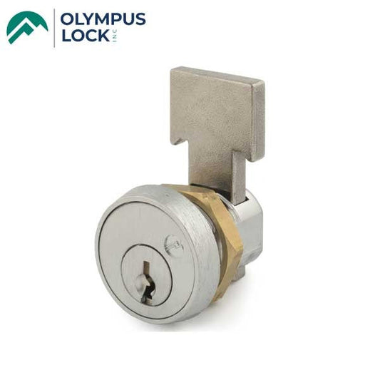 Olympus - T37 - T-Bolt Metal Bank Drawer Lock - N Series National - 26D - Satin Chrome - KA 51001
