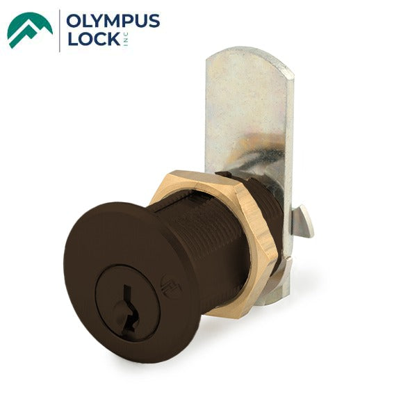 Olympus - DCN - 3/4” Barrel Diameter Cam Lock - Optional Cylinder Length - Oil Rubbed Bronze - Optional Keying - Grade 1