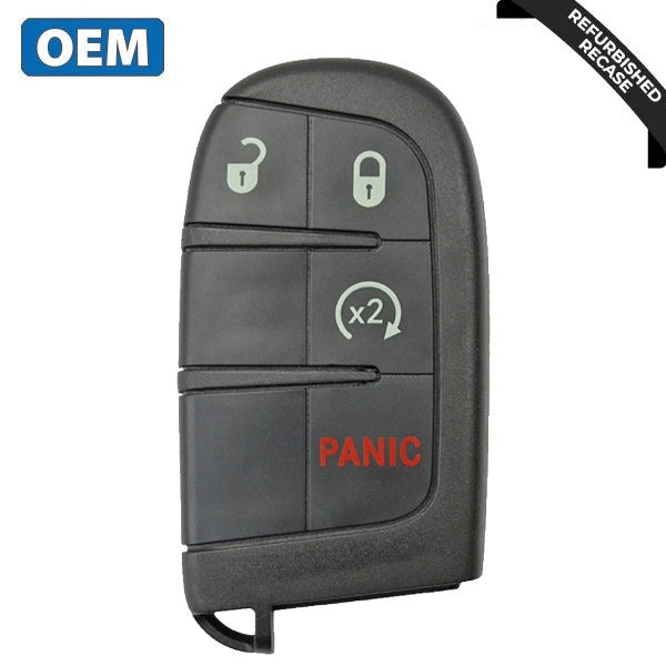 2015-2019 Jeep Renegade / 4-Button Smart Key / PN: 6BY88DX9AA / M3N-40821302 (OEM Recase)