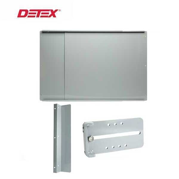 Detex - DTX-GTPLKIT - Gate Plate Kit - Gate Latch Protector - Strike Latch Receiver - Adjustable