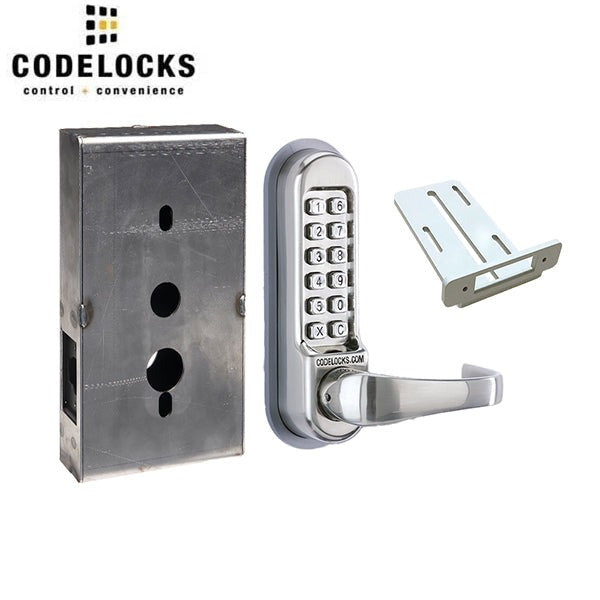 CodeLocks - CL515 Gate Box Kit - Mechanical Lock - Heavy Duty - Tubular Latch Bolt Gate Box Kit - Passage Function - Optional Finish