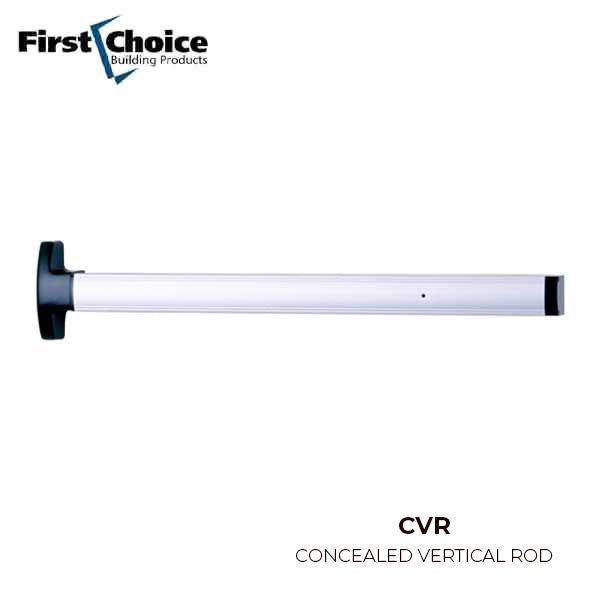 First Choice - 3690 - Concealed Vertical Rod Exit - 36" - Exit Only - No Trim - Aluminum/Dark Bronze/Black Anodized Finish - Grade 1
