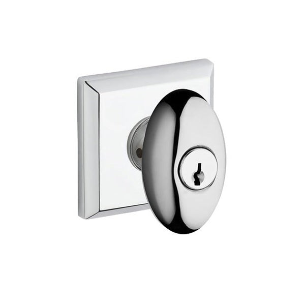 Baldwin Estate - Traditional Square Reserve Deadbolt - Optional Function - 260 - Polished Chrome - Grade 1