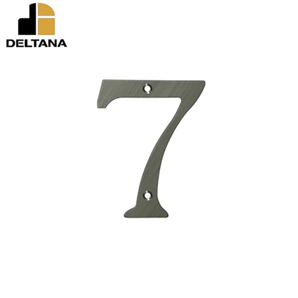 Deltana - 4" Numbers - Solid Brass - Optional Finish