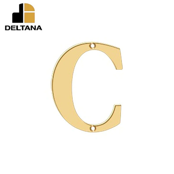 Deltana - 4" Residential Letter C - Optional Finish