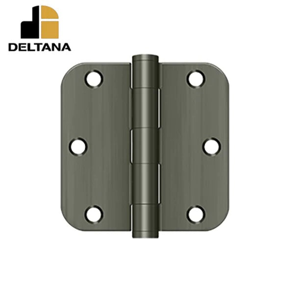 Deltana - 3-1/2" x 3-1/2" x 5/8" Radius Hinge - Heavy Duty - Optional Finish